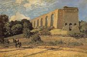 Alfred Sisley The Aqueduct at Marly painting